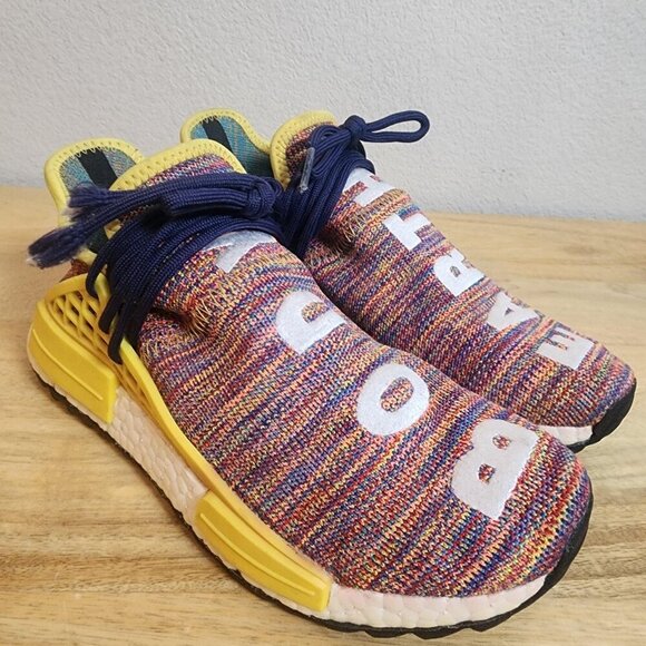 Adidas Pharrell Williams Hu NMD Shoes Mens Size 6 Body Earth Multicolor Boost main image 12